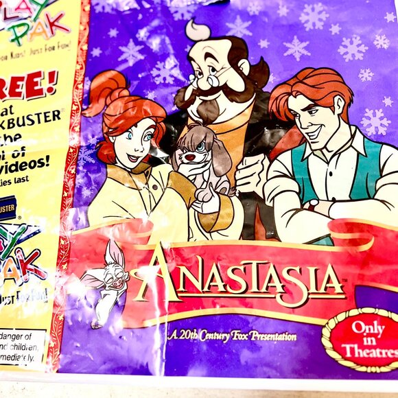 BLOCKBUSTER Vintage ANASTASIA KIDS PLAYPAK Plastic Bag - Picture 3 of 6